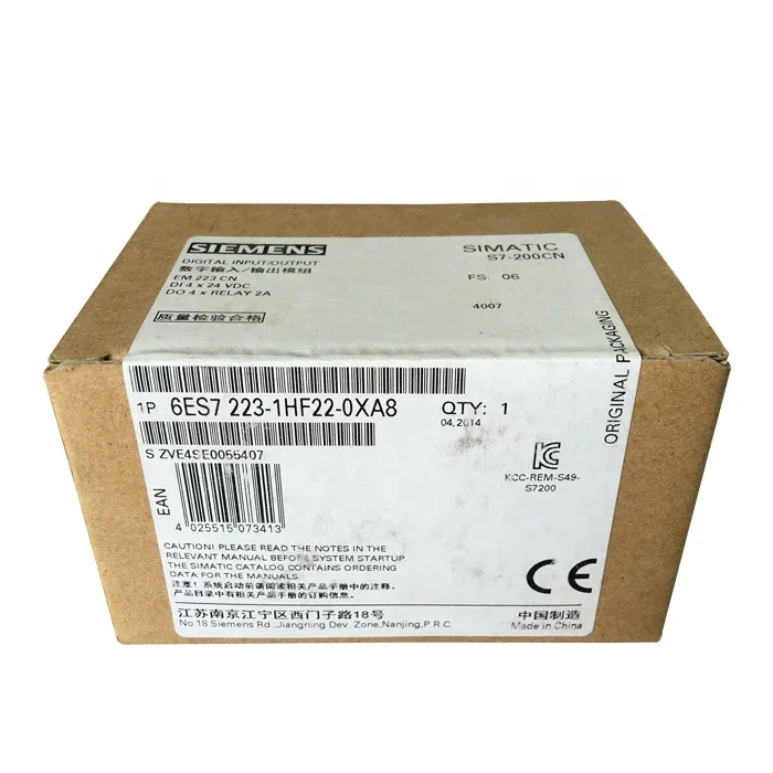 

4 into 24VDC/4 out relay 6ES7223-1HF22-0XA8 plc
