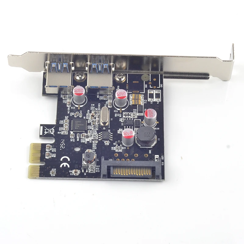 Адаптер USB PCI e на 2 порта 3 0 карта расширения конвертер слотов express чип NEC |