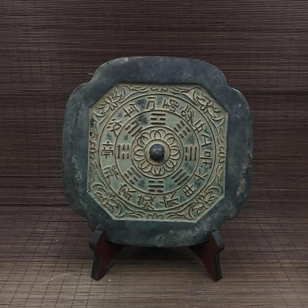 

Изысканное античное бронзовое зеркало багуа, украшение для дома