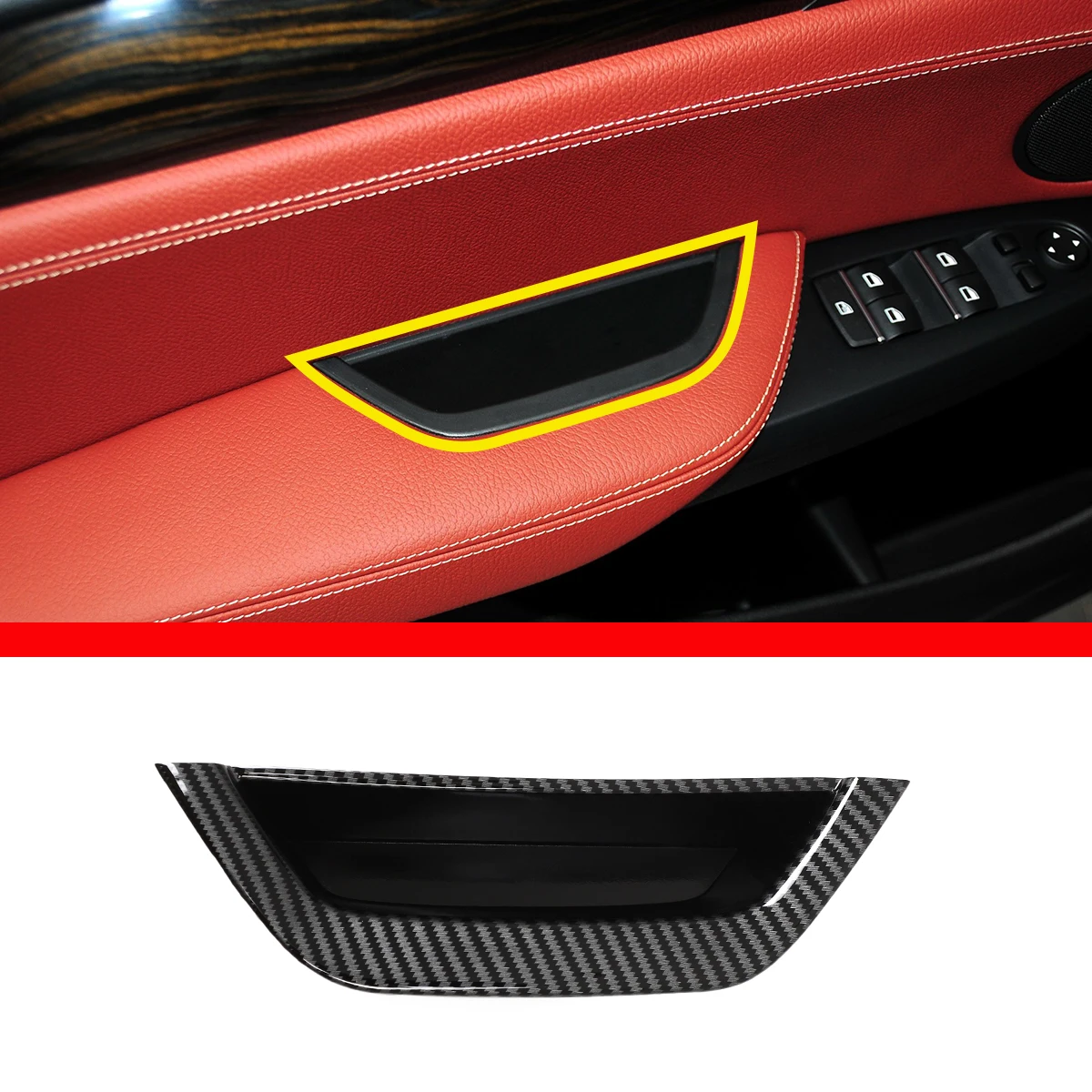 

For 2011-2017 BMW X3/X4 F25 F26 ABS main driving door storage box (without disassembly) car interior accessories