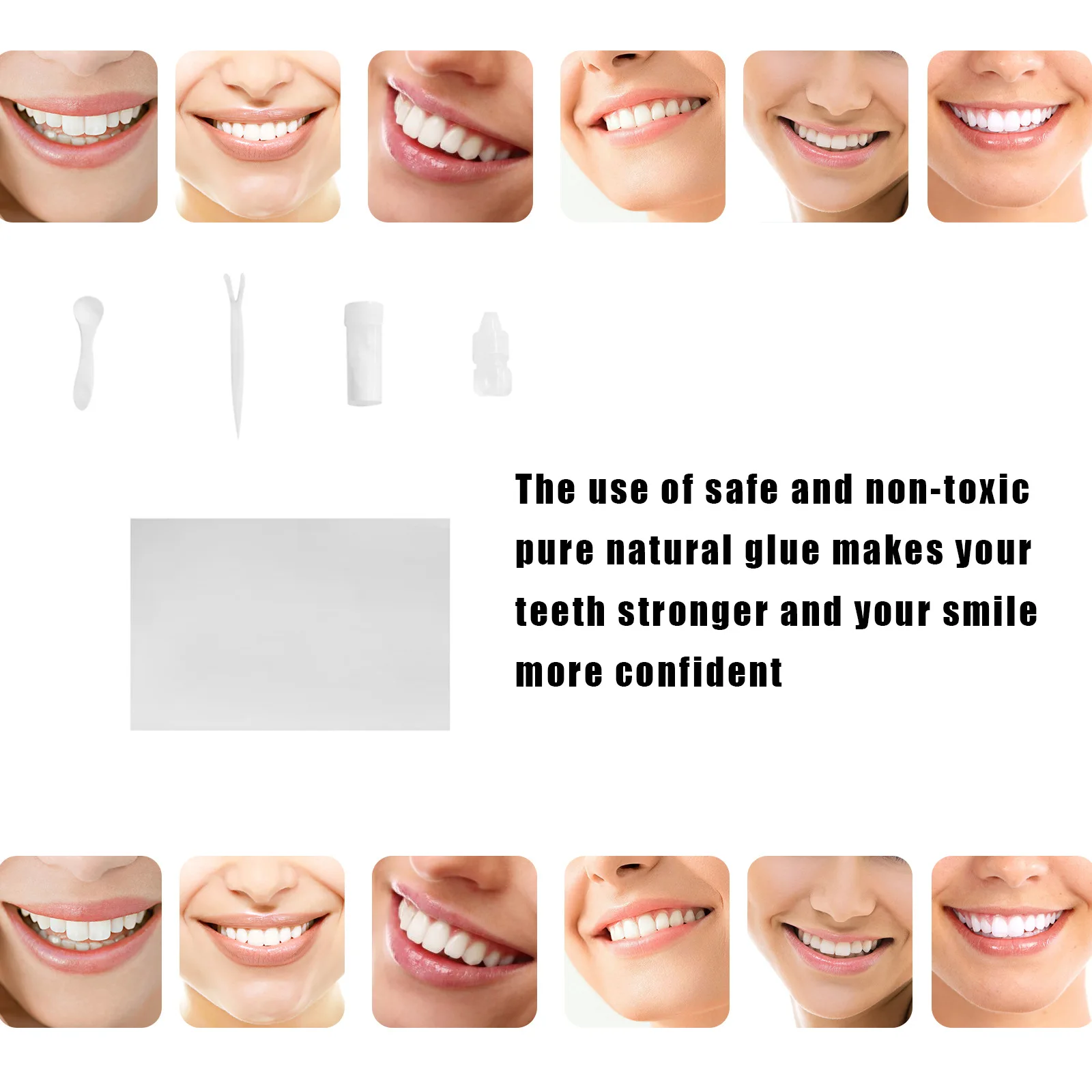 

Клей для зубных протезов на Хэллоуин, клей для зубов, зазоры для зубов, набор для ремонта, Зубы вампира, зубы для косплея, сплошной клей