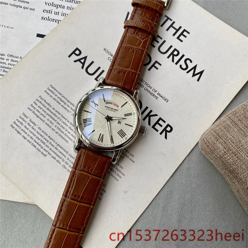 

MONTBLANC watch men's skeleton automatic mechanical AAA watch gold skeleton retro men's women watch quartz watch