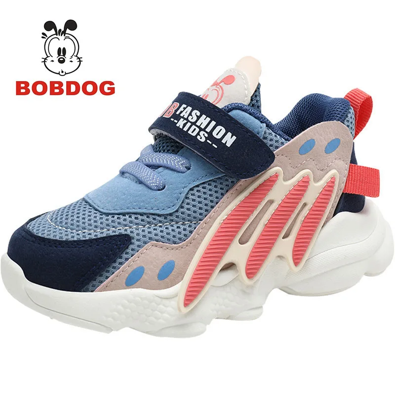 

Bobdog trend baby 2021 spring and autumn new mesh breathable soft bottom non-slip comfortable skin-friendly toddler shoes