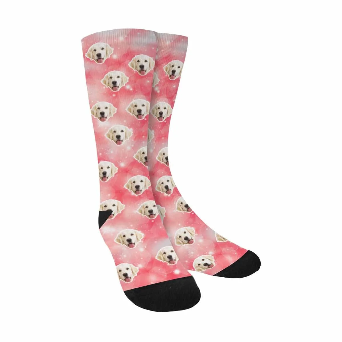 

Custom Face Pink Sublimated Crew Socks