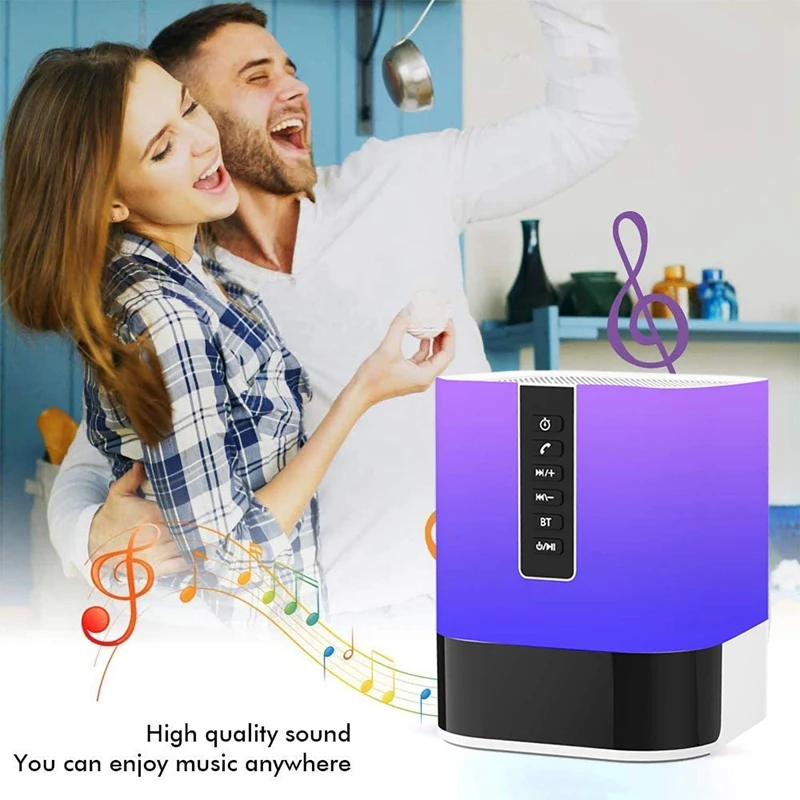 AAAK прикроватный светильник 5 в 1 светодиодный настольная лампа с Bluetooth Динамик 12/24