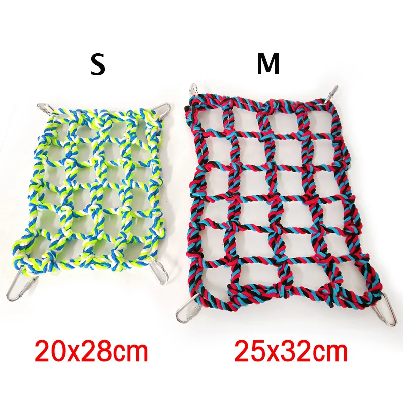 2 размера веревка для скалолазания попугая плетеная сетчатая лестница пеньковая