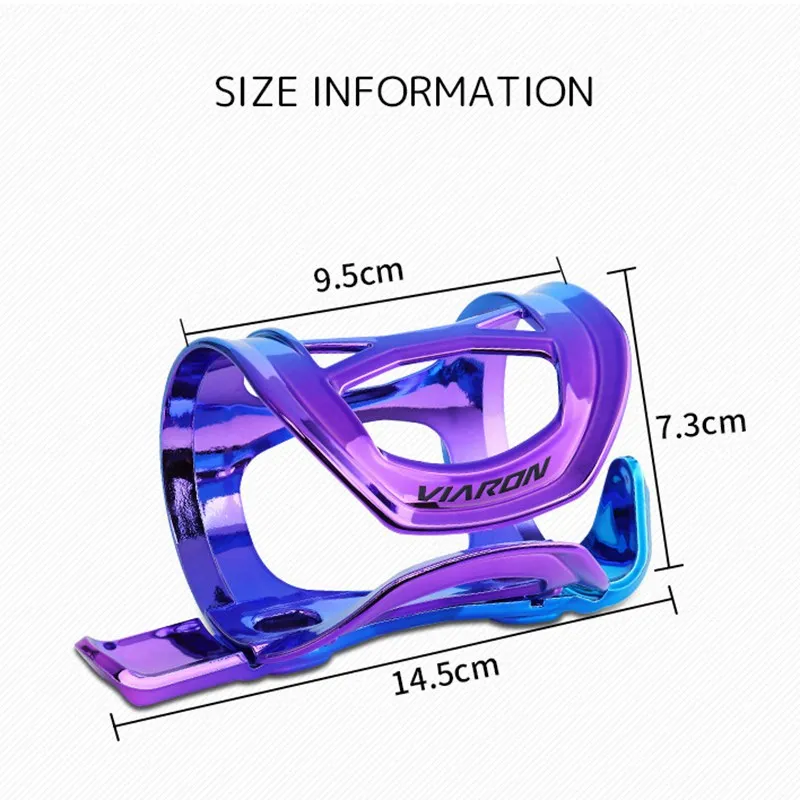 

Color Focus Bicycle Bottle Holder Drink Water Bottle Cage Cup Mount Bracket Plating Gradient Color Cycling Accessories