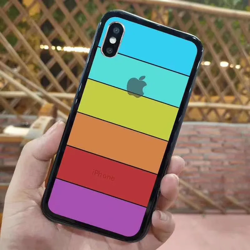 Высококачественный прозрачный акриловый чехол 2 в 1 с мягкими краями для apple iphone 7 8