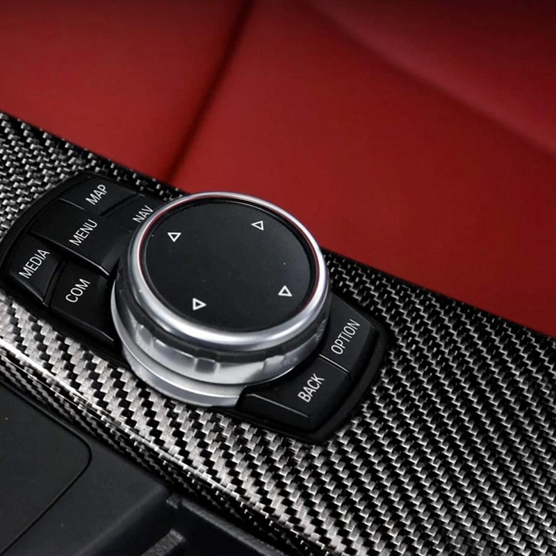 

Car Shift Knob Cover Multimedia Button Panel Decoration Sticker Cover Kit For-BMW F30 F31 F32 F34 F36 2013-2018