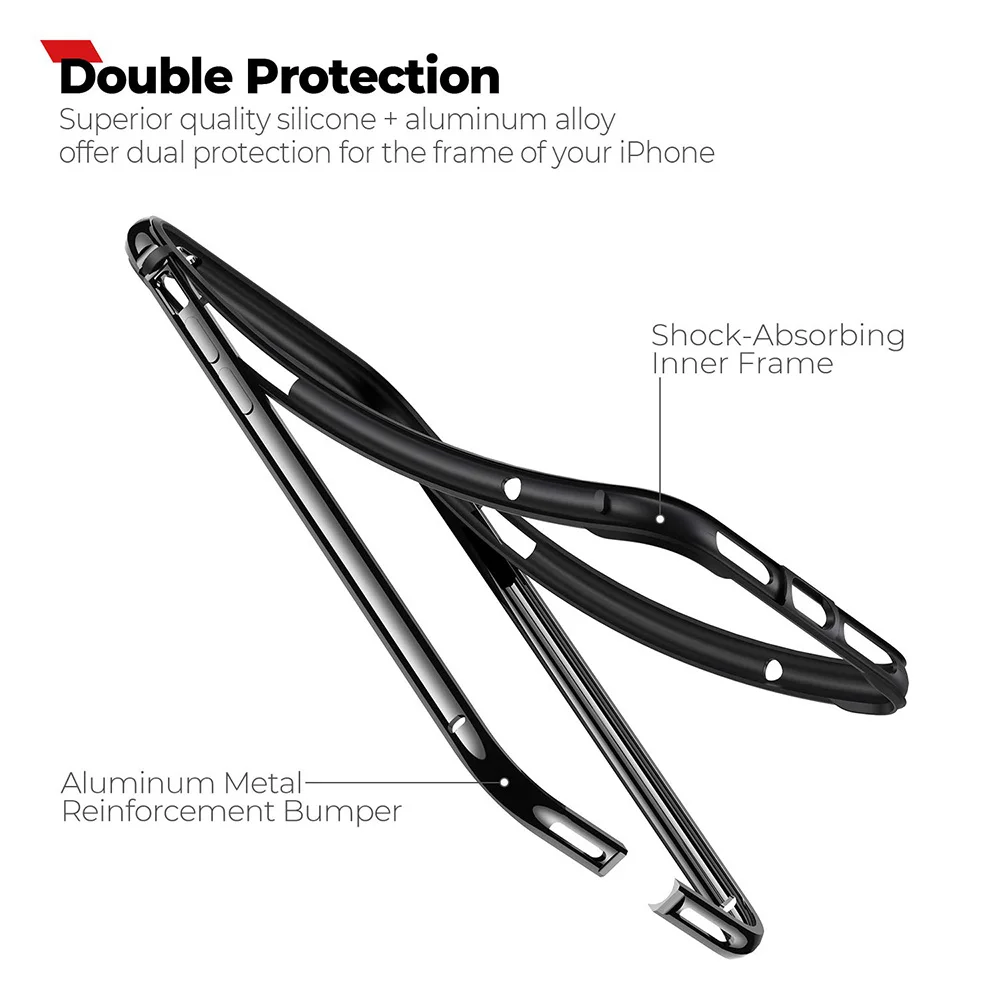 Чехол-бампер для Iphone 11 Pro Max XS MAX XR X 7 8 Plus, чехол-бампер, жесткий тонкий бампер, мягкий ТПУ, внутренняя рамка, аксессуары