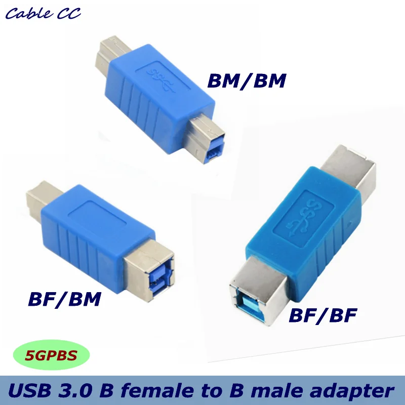 

Переходник с USB 3,0 B «мама» на B «папа», штепсельная розетка USB3.0, в-образный стальной разъем для сканера принтера BF/BM BF/BF BM/BM