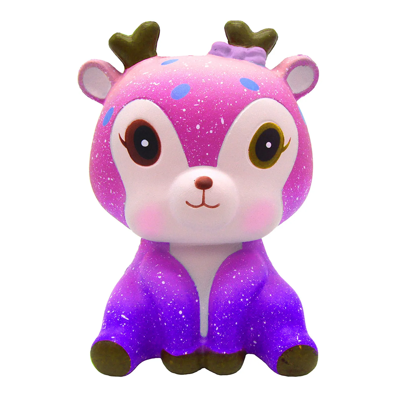 

HIINST Starry Sky Deer Slow Rebound PU Decompression Toy Cartoon Deer Slow Rising Cream Scented Stress Reliever Toys