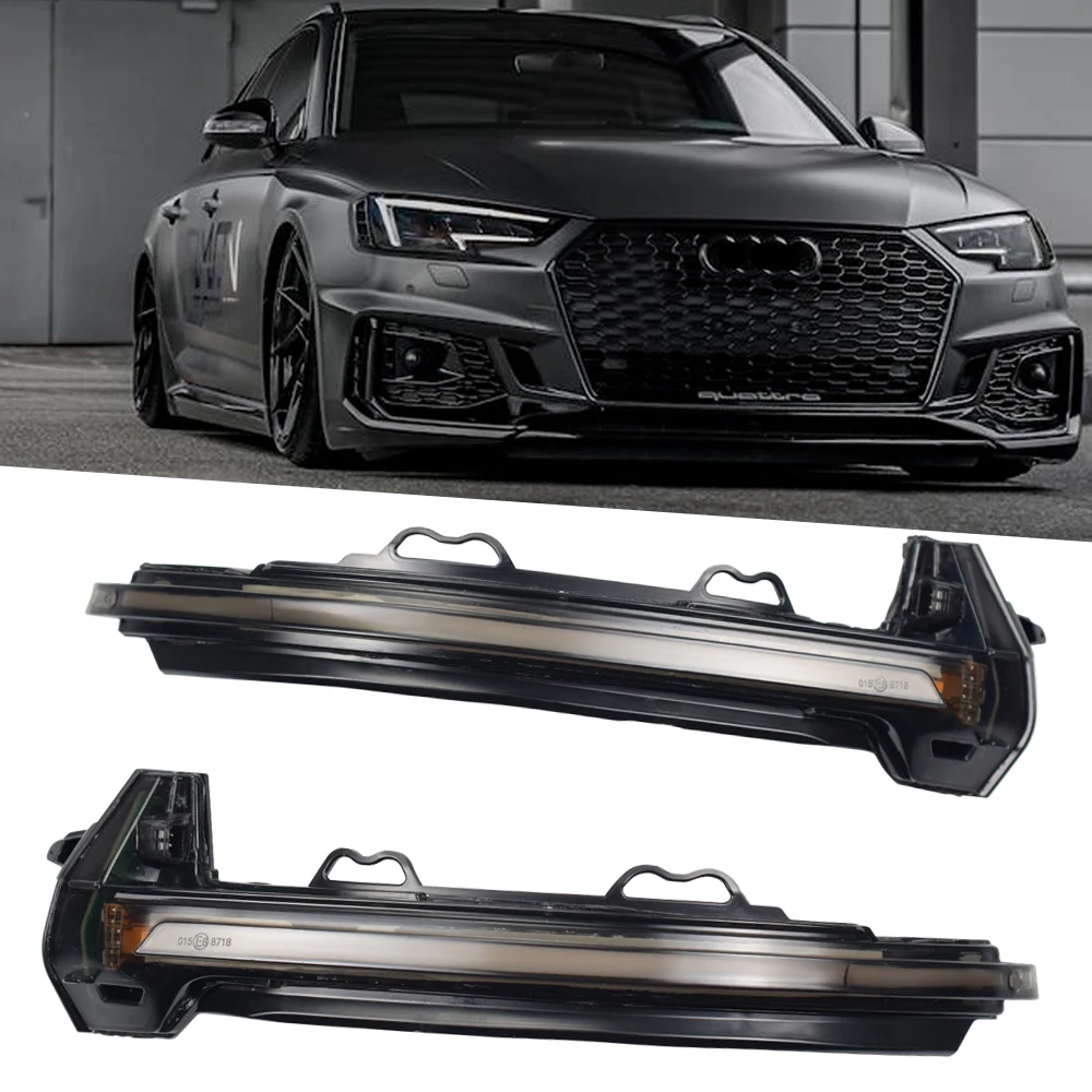

LED Repeater Light Side Mirror Flashing Light Side Wing Dynamic Turn Signal Blinker For Audi A4 S4 RS4 B9 2016-2019 A5 S5 RS5