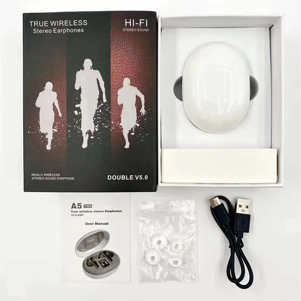 

TWS Wireless Bluetooth Earphones Sports Waterproof Headset 9D HiFi Stereo Earbuds Game Headphone With Microphone Noise Reduction