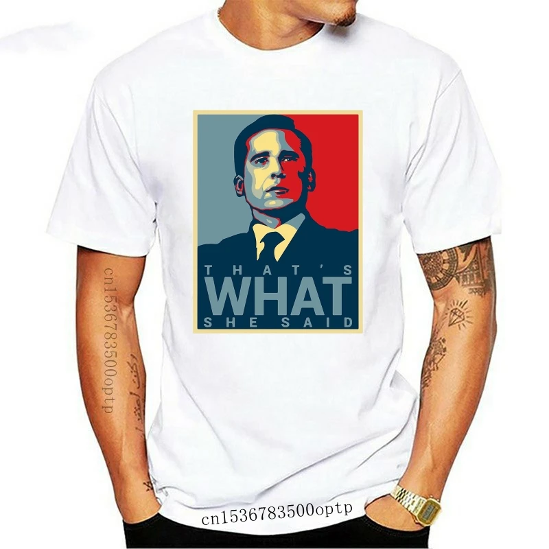 

Новая офисная футболка, что она сказала, футболка, забавная футболка для ТВ-шоу My 1