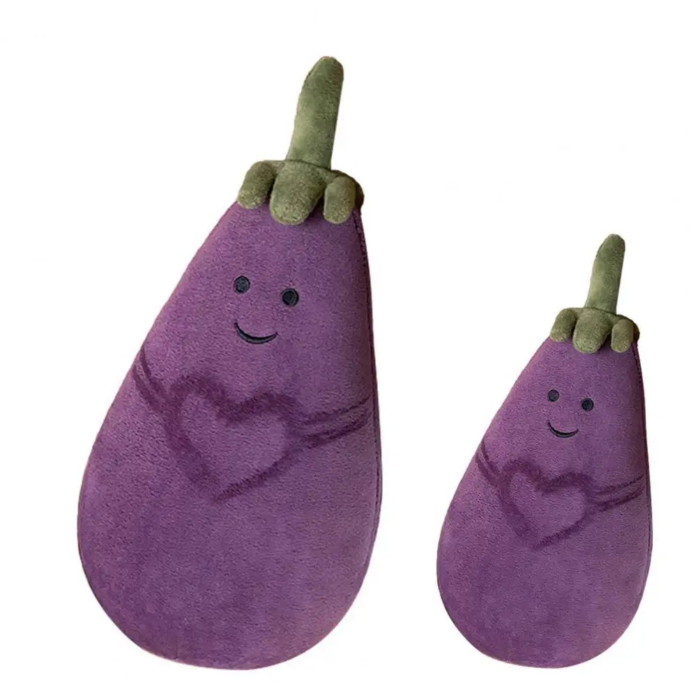 

Eggplant Toy Simulation Decoration Soft Baby Stuffed Eggplant Toy for Children