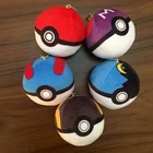 Takara Tomy Покемон Pokeball Животные мяч с забавным рисунком Пикачу мяч брелок-Плюшевая Кукла сумка Ключи Подвеска плюшевые куклы игрушки подарки для детей
