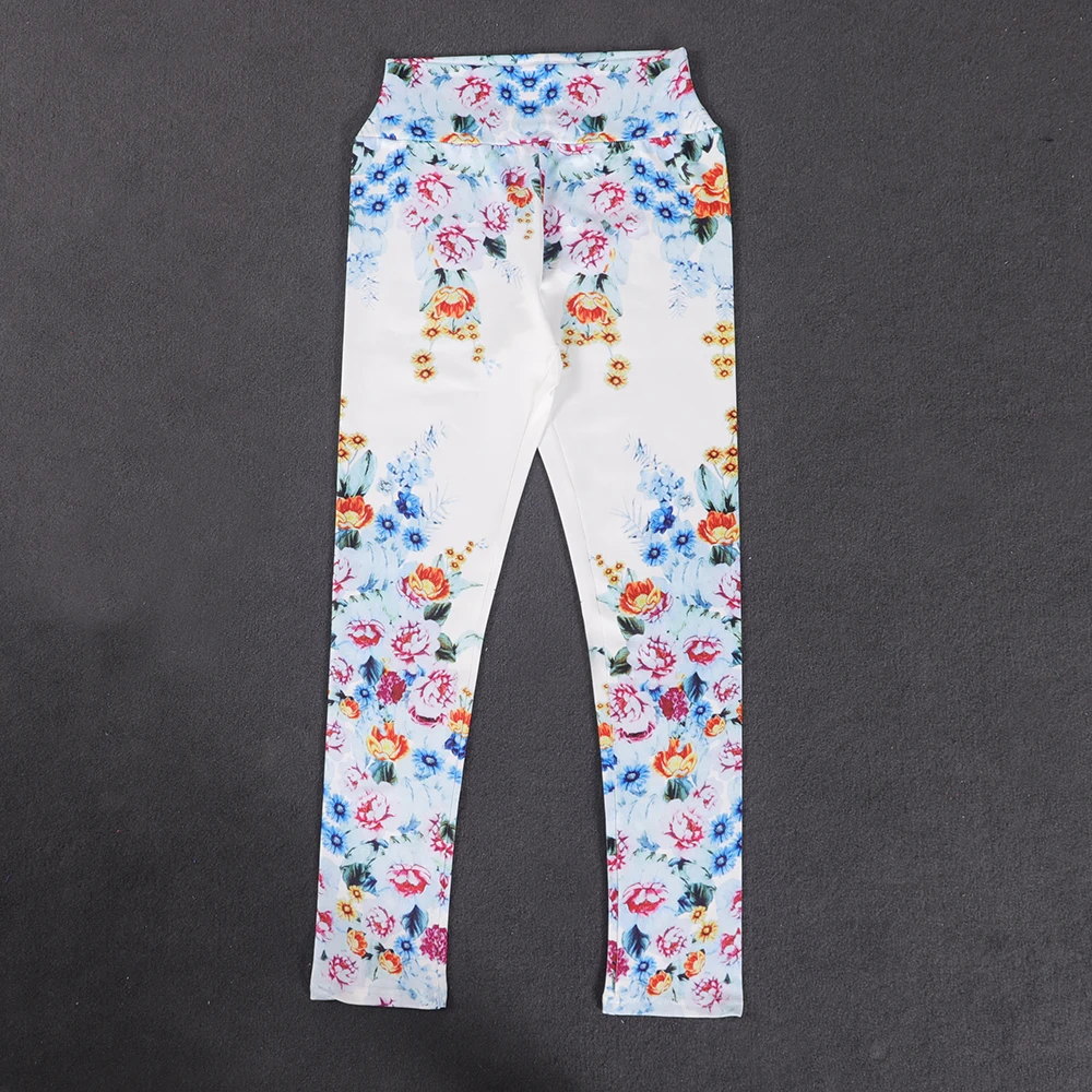 

Summer New Female Legging Pants Casual Designer Leggings White Printed Cozy Women Bottom Pants Suit For Fitness Sweatpants 2021