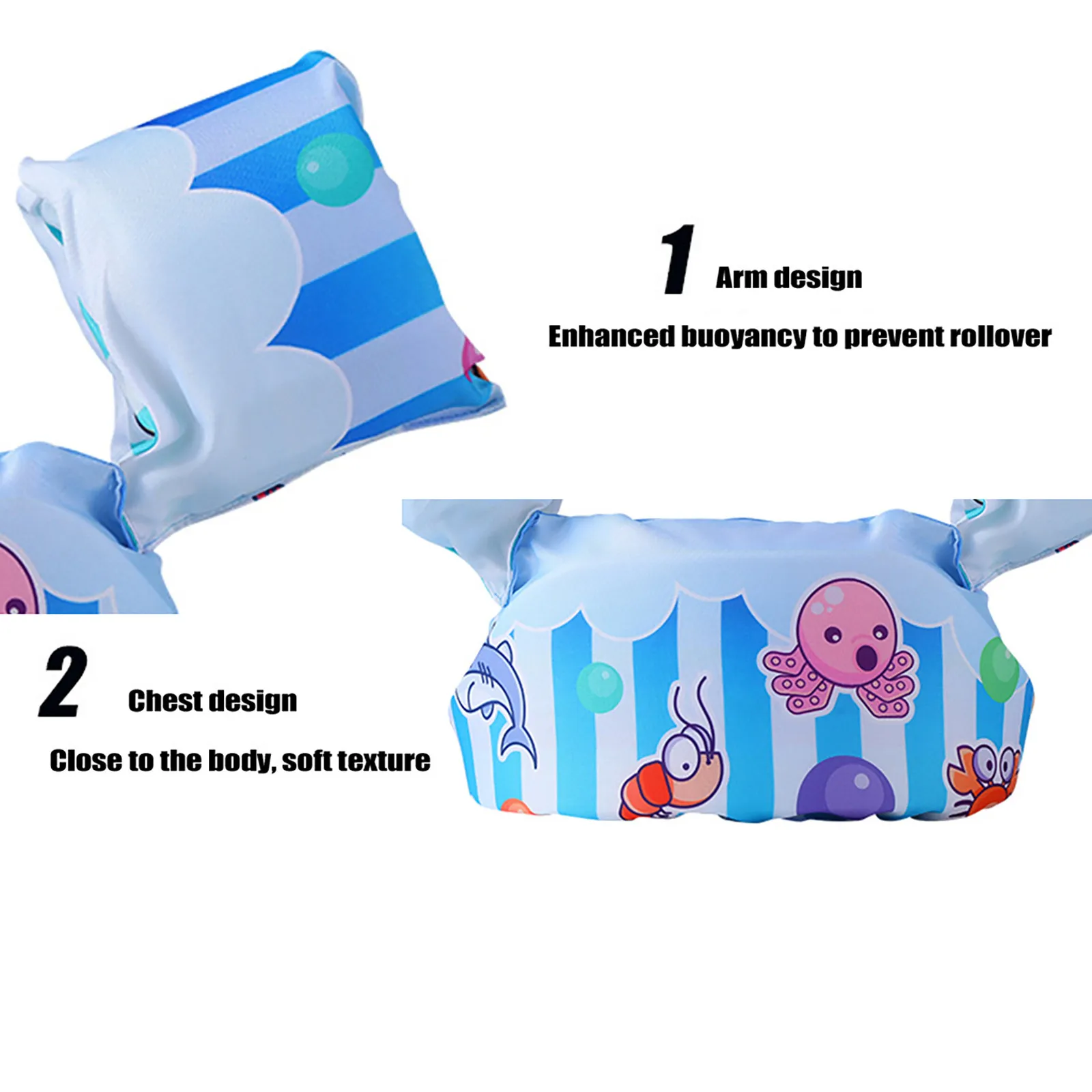 

Baby Float Arm Sleeve Floating Ring Safe Life Jacket Buoyancy Vest Kid Swimming Equipment Armbands Swim Foam Pool Toys Life Vest
