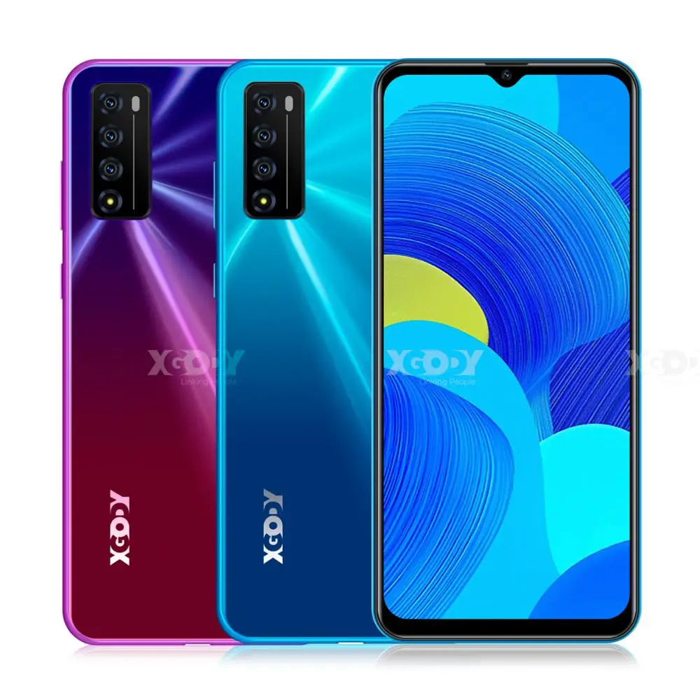 Смартфон XGODY Android 10 0 2 Гб + 16 ГБ экран 6 дюйма 19:9 HD четырехъядерный процессор MTK6737 3000