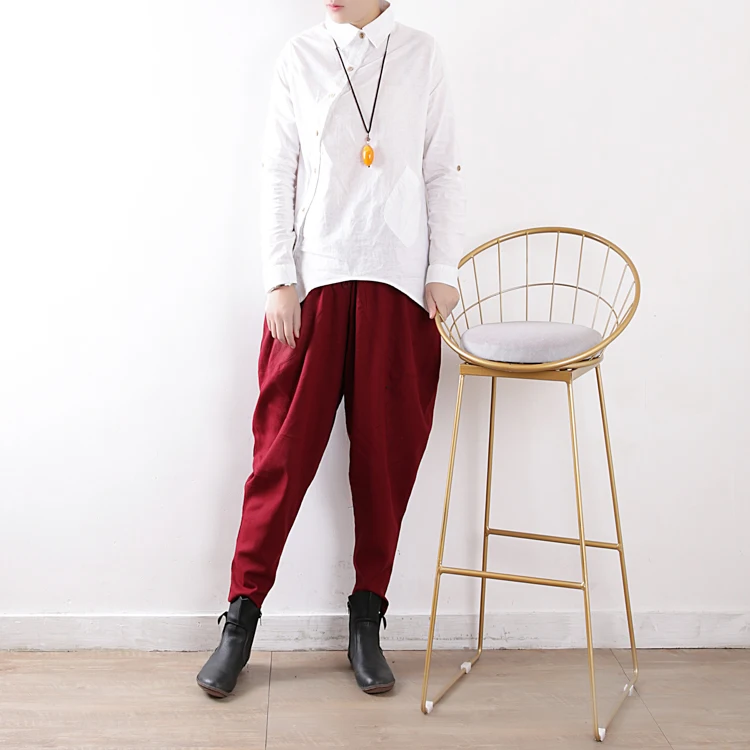 Аутентичные льняные летние модные женские брюки хлопковые шикарные стильные