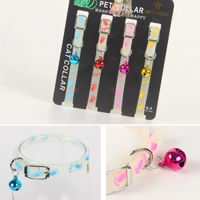 Освещение колокольчик ошейник для собак 4 шт./партия резиновые огни воротника