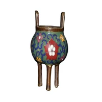 early collection of brass cloisonne censer ornaments