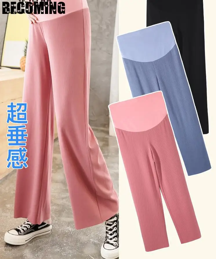 Материнство летние брюки одежда женские для беременных мягкие хлопчатобумажная