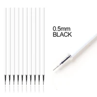 1 pc white color shell gel pen refills 0 5mm black ink kawai pattern office stationery supplies 13cm length