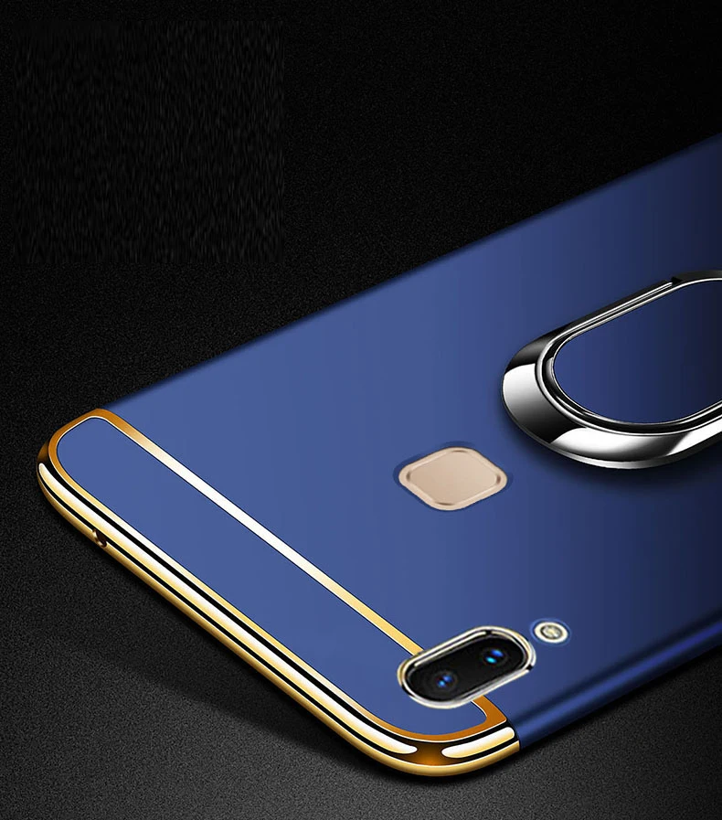 Чехол для телефона VIVO V7 роскошный защитный чехол задней панели 3 в 1 Жесткий Plus