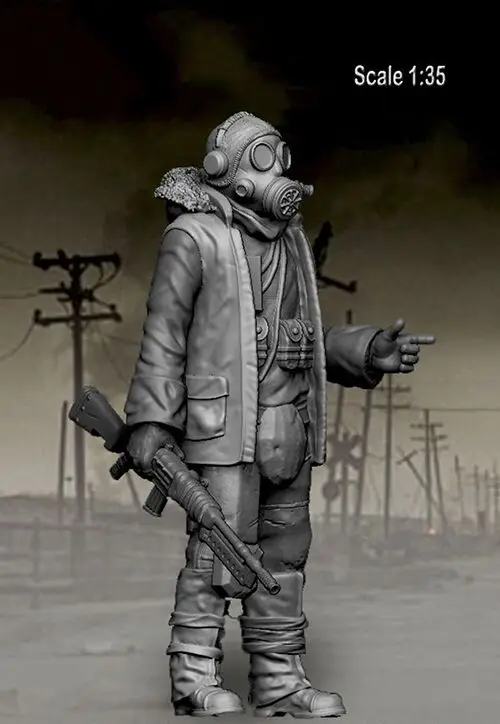 1/35 Набор для моделирования из смолы фигурка солдата|Наборы сборки моделей| |