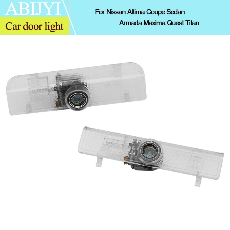 

For Nissan Altima Coupe Sedan Armada Maxima Quest Titan 2pcs Car Door Ghost Light Laser Projector Welcome Lamp Car Accessories