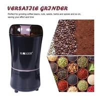 220v black portable electric grinder household automatic coffee bean flour mill grinder dry grinder 300w