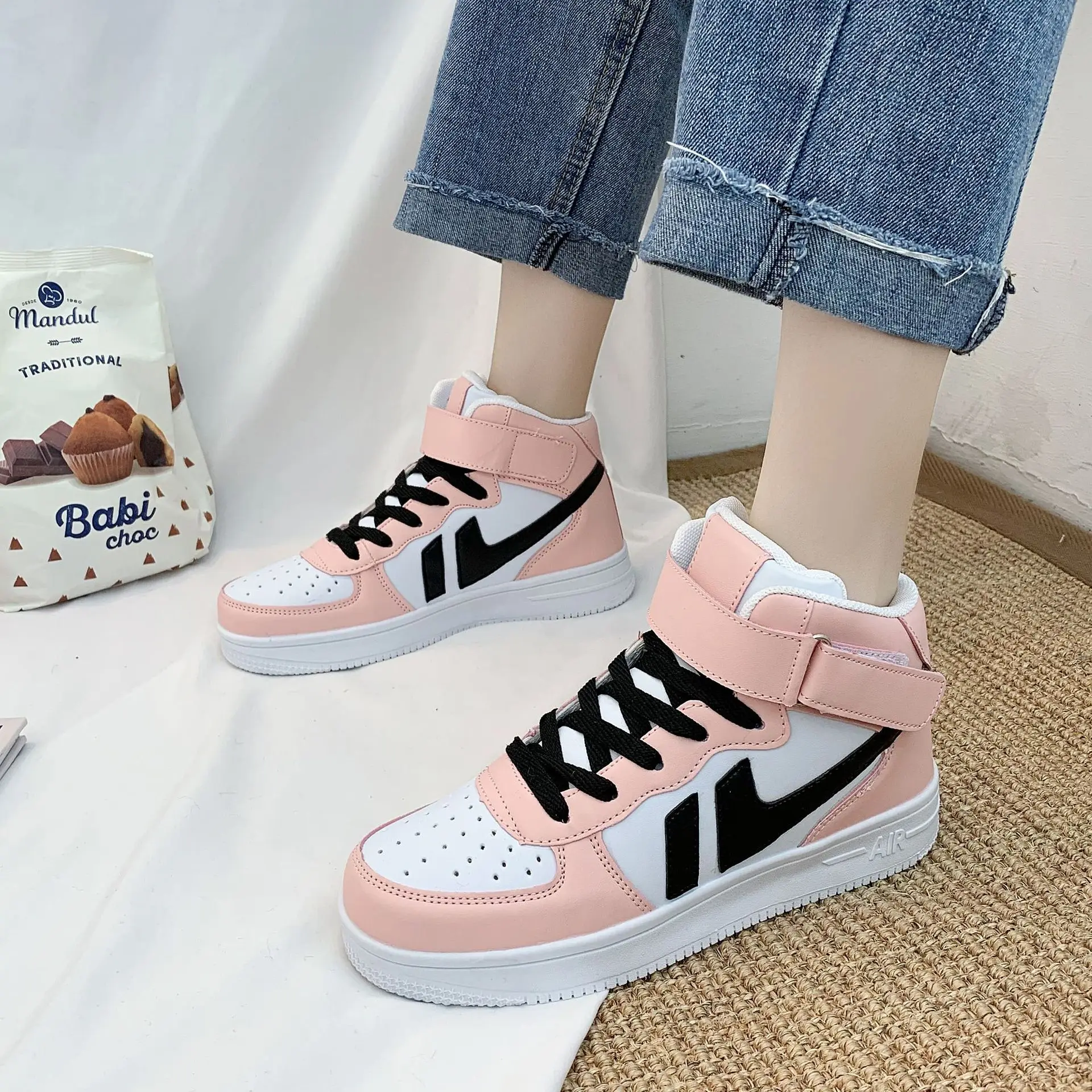 Кеды женские с низким верхом повседневная обувь на платформе Вулканизированная