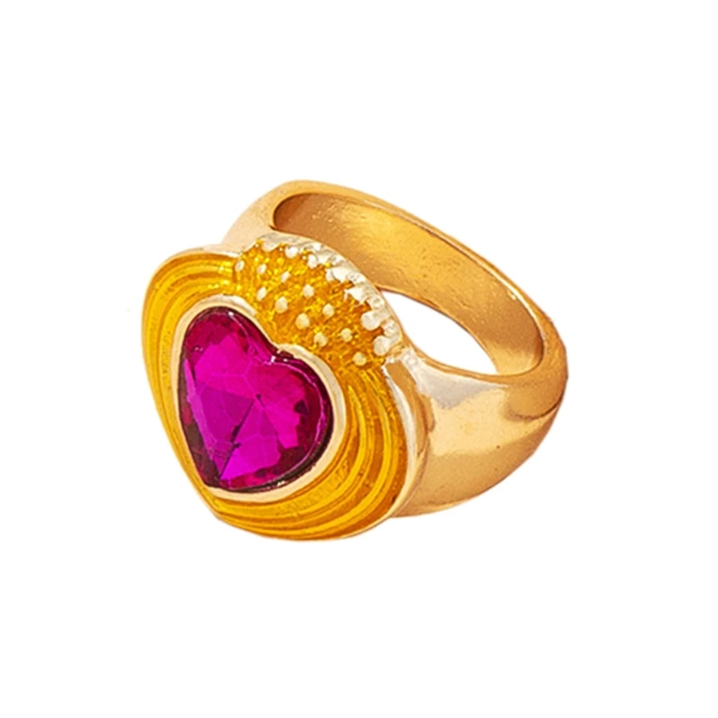 

Green Clouds/ Flower Love Smile Ring Men Women Gemstone Ring Coppper Plating Ring Statement Ring Jewelry