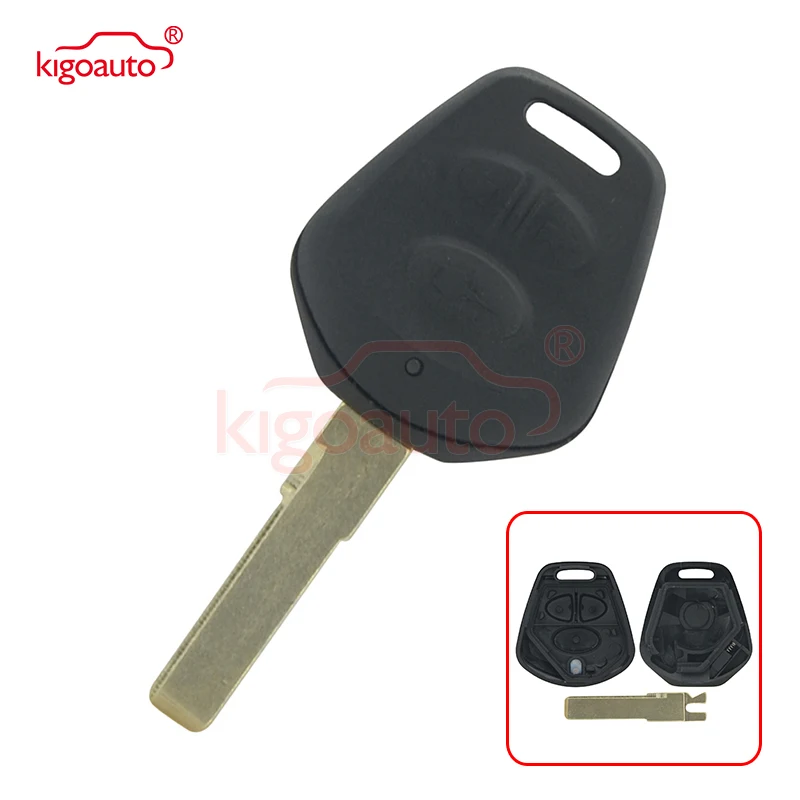 

Kigoauto Remote key case for Porsche 911 Cayman Boxster Cayenne 3 Button aftermarket shell with sticker
