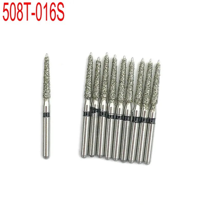 100 шт/10 коробок стоматологические высокоскоростные боры алмазная полировка 1 6 мм