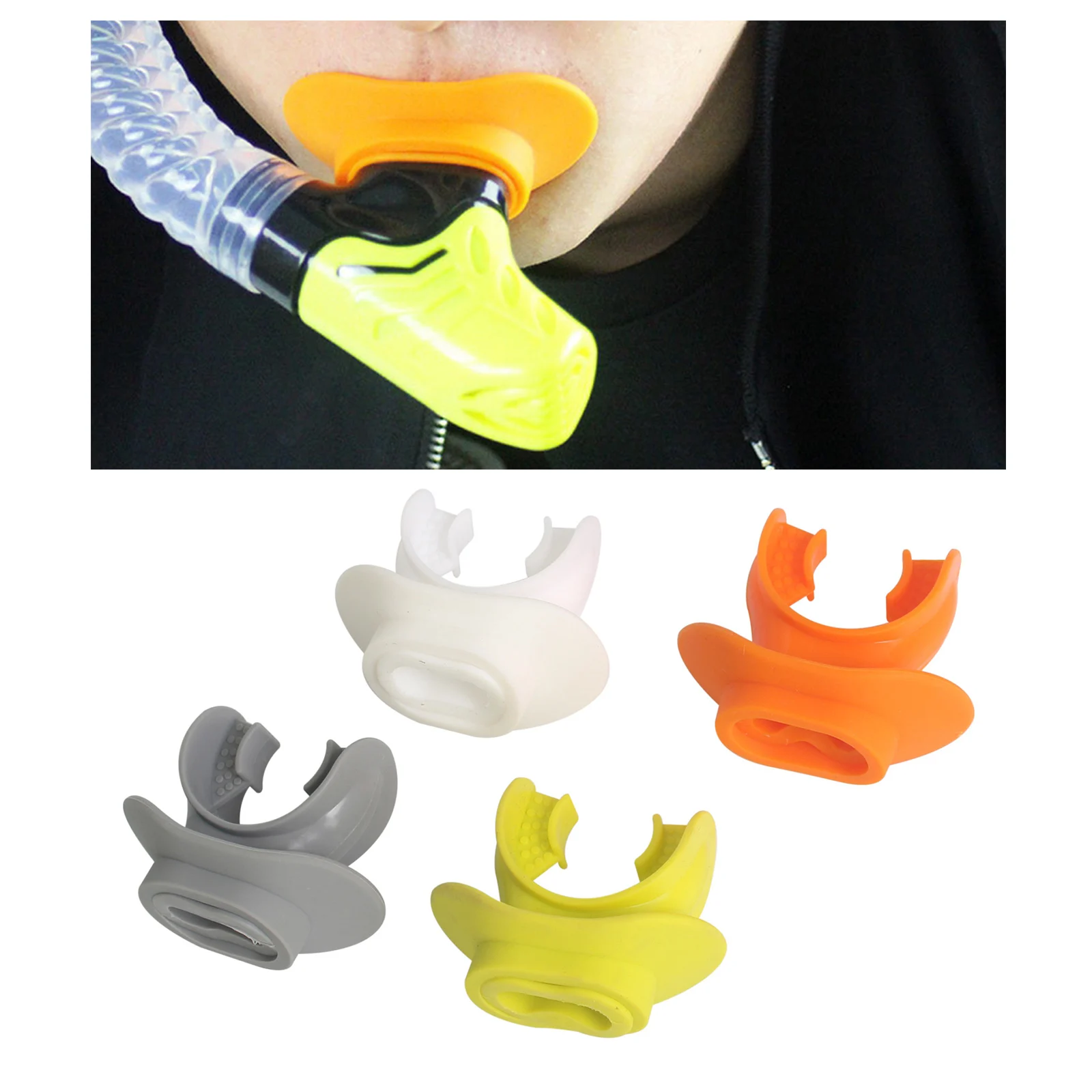 

Adults Silicone Diving Mouth Piece for Scuba Octopus Regulators Snorkel 7x5.7cm