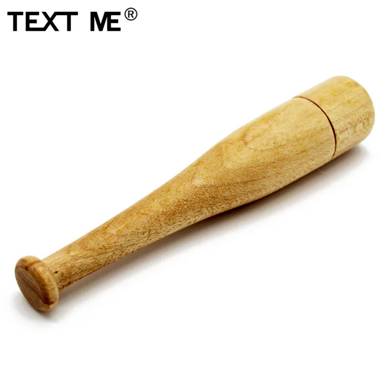 Usb флеш накопитель TEXT ME Wooden 64 ГБ 4 8 16 32 maple baseball bat usb2.0|USB флэш-накопители| |