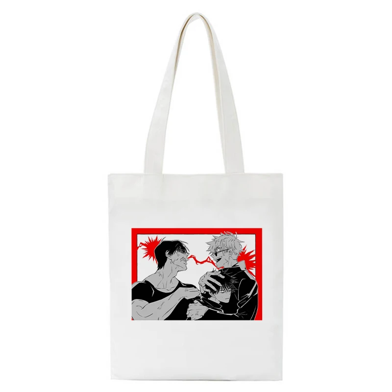 

Home Hot Japanse Anime Draagtas Boodschappentas Unisex Casual Handtas Shopper Schoudertassen Canvas Tas Vrouwen Tote Bags Sac