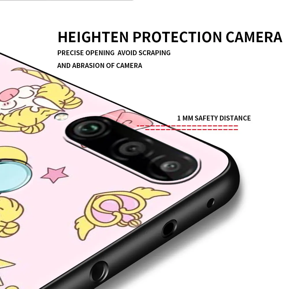 Lovely Sailors Cute Moon Case For Huawei P30 Lite P Smart Z P40 P20 Pro Y6 2019 Honor 9S 20 Black Luxury Painted Phone Cover Cas | Мобильные