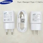 Оригинальное Сетевое зарядное устройство Samsung 9 в, 67 А, кабель быстрой зарядки типа C для Galaxy S10, S8, S9 Plus, Note 10, 9, 8, A51, A71, A50
