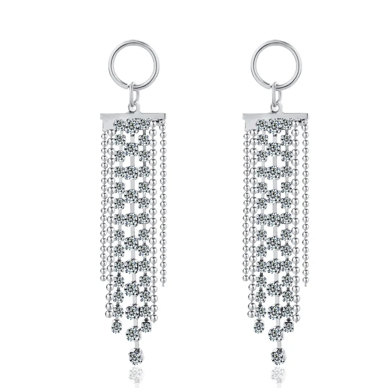 Новые модные Висячие длинные серьги HanCheng с кисточками висячие для женщин