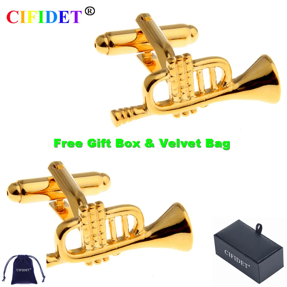 

Запонки CIFIDET с золотыми запонками, милые запонки с бархатной сумкой и подарочной коробкой, ювелирные аксессуары, подарок для мужчин