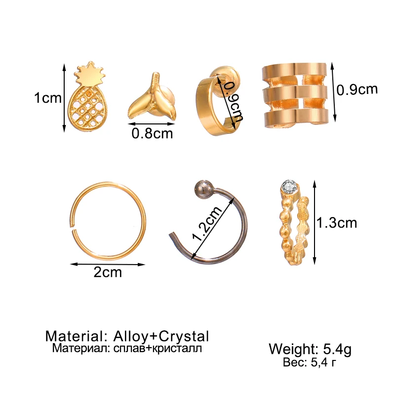 7 пар/уп. модный Комплект сережек для женщин 2020 богемные геометрические женские