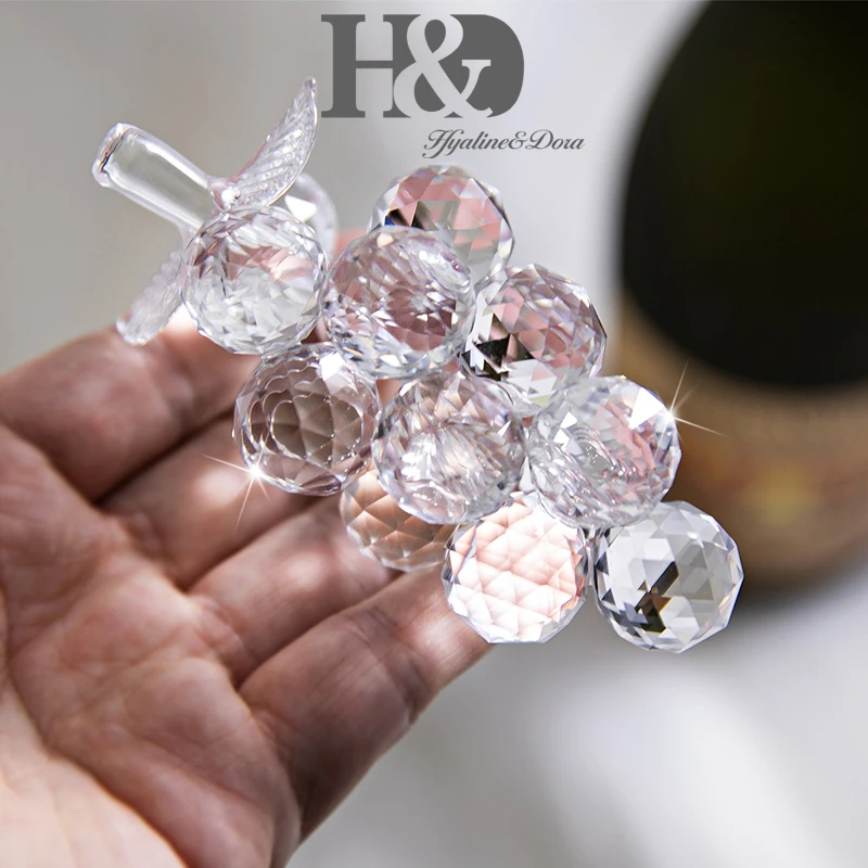 Прозрачная фигурка винограда H &amp D искусство стекло поделки коллекционные