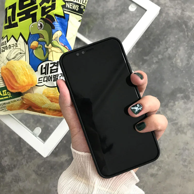 Забавный мультяшный оранжевый узор чехол для телефона iPhone 6 6s 7 8 Plus X Xs XR Max TPU