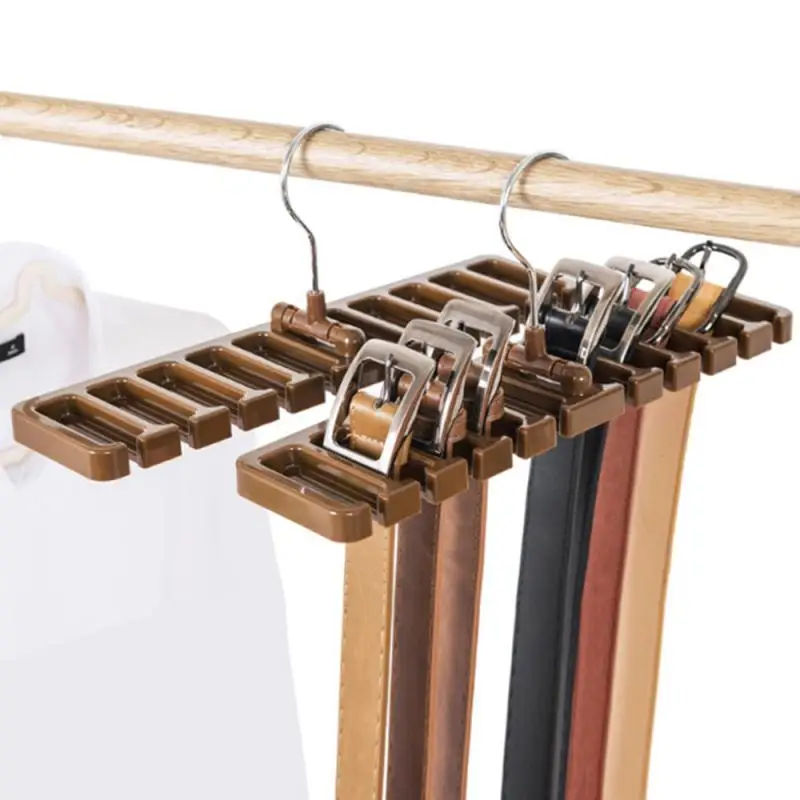 

Multifunctional Belt Tie Storage Rack HangersCloset Storage Rack Tie Belt Scarf Space Saver Organizer Rotating Hanger Holder