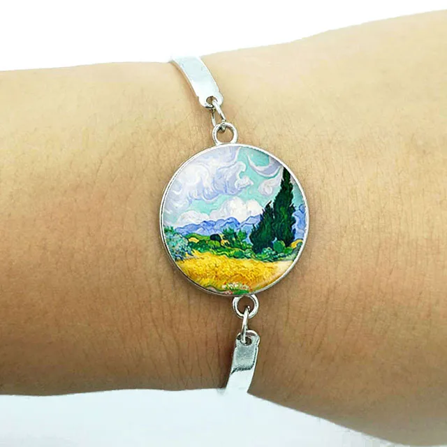 Винтажный Браслет Ван Гога известный художник звездная ночь браслет со
