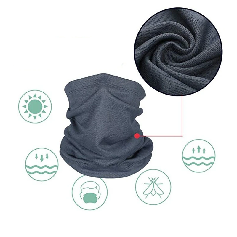 

Bal Multi-Functional Solid Color Sunshade Dust-proof Wristband Hairband Head Scarf Outdoor Apparel Sportswear